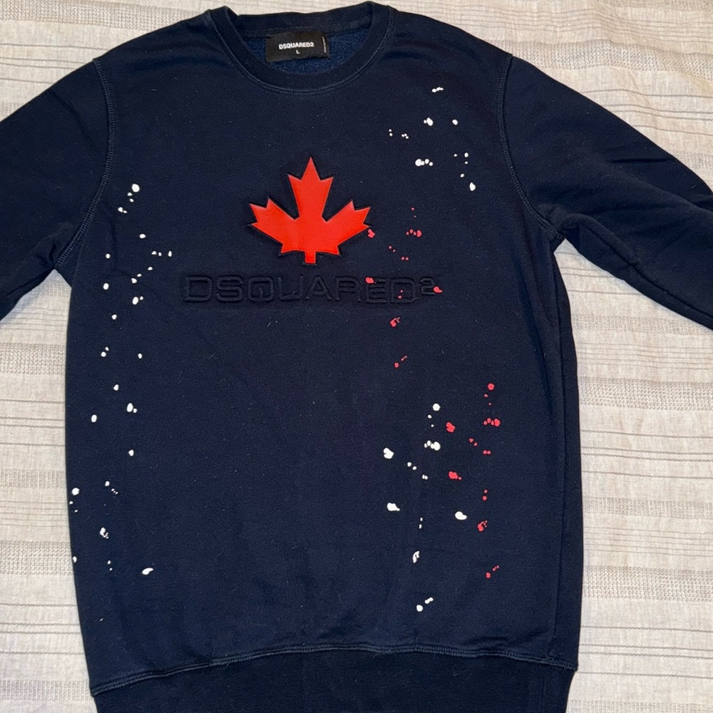 DSquared2 sweatshirt says size L runs small